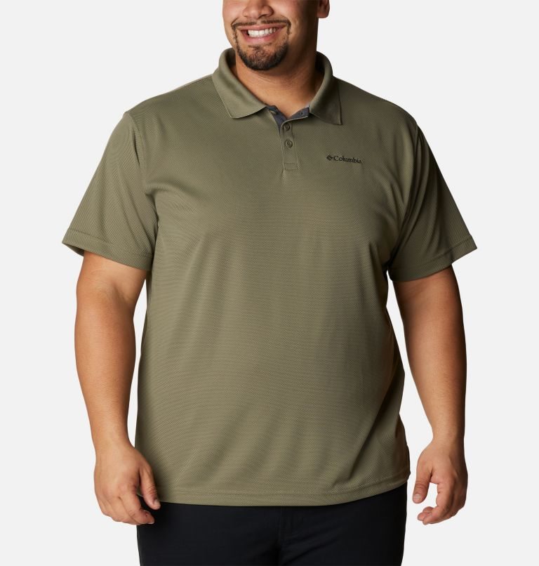 Men\'s Columbia Utilizer Polo Shirts Olive | Plus Size CA-CC645